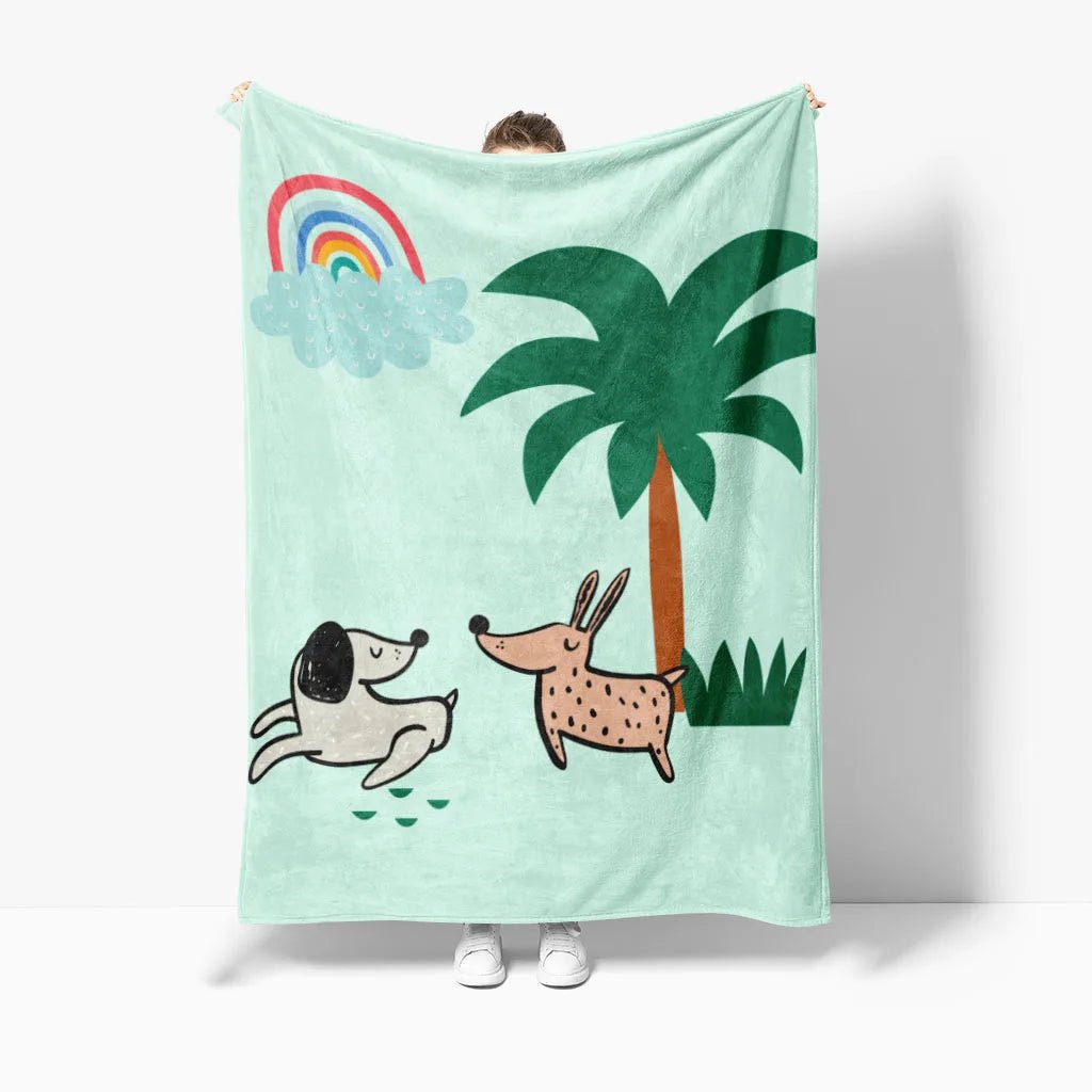 Best Quality Portable Custom Fleece Blanket Throws with Logo Microfiber Sherpa Coral Fleece Blankets - Design Hoard