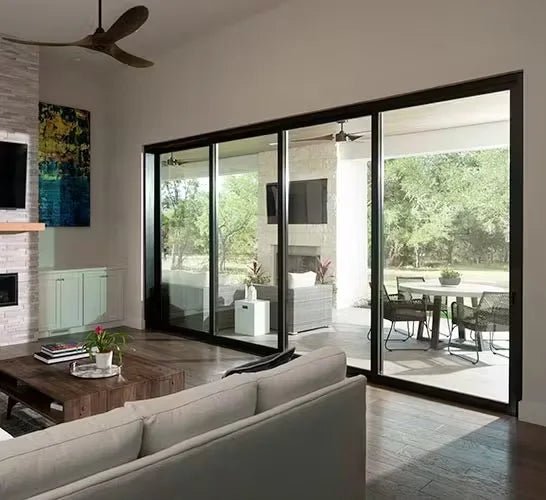 Exterior Door - Aluminum Alloy Extrusion Profile Windproof Sliding Door - Design Hoard